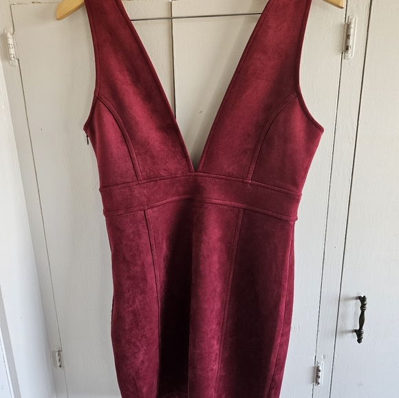 Forever 21 Mini burgundy dress Size L - Picture 10 of 11